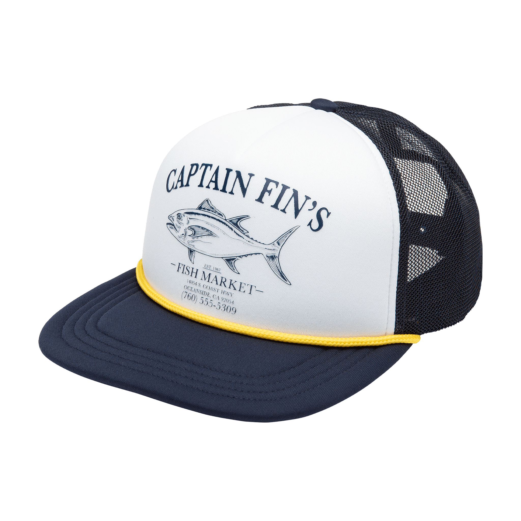 Fish Market Hat - White/Navy